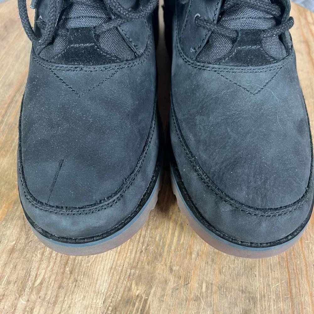 UGG Boots Youth 6 Bradley Ankle Black Water Resistant Suede Leather Shoes